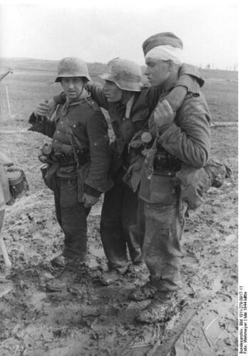 Verwundete Soldaten 2. Weltkrieg