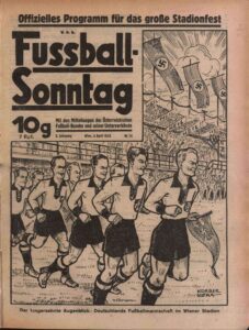 Titelseite der Zeitung Fußball-Sonntag