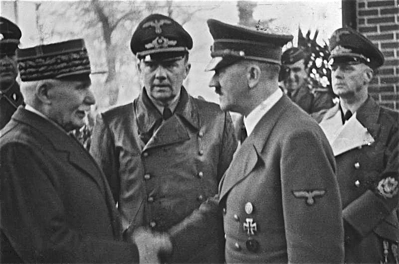 Henry Philippe Petain und Adolf Hitler