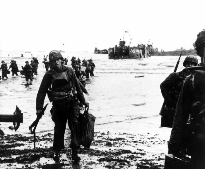 Landings on Utah beach