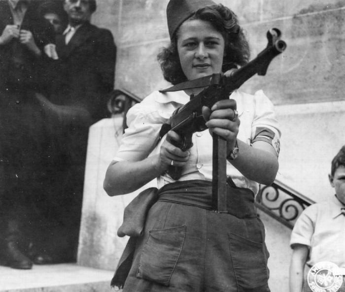 "Nicole" a French Partisan Who Captured 25 Nazis